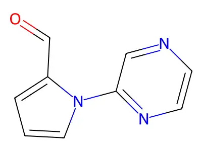 1-(pyrazin-2-yl)-1H-pyrrole-2-carbaldehyde structure