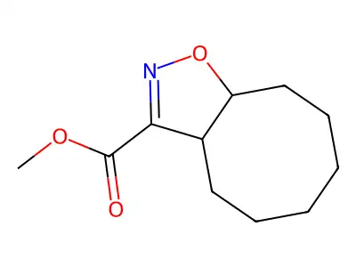 Methyl 3a,4,5,6,7,8,9,9a-octahydrocycloocta[d]isoxazole-3-carboxylate structure
