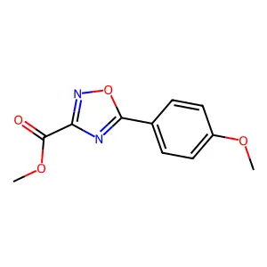 Methyl 5-(4-methoxyphenyl)-1,2,4-oxadiazole-3-carboxylate structure