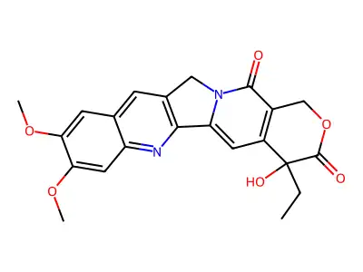 8,9-Dimethoxycamptothecin structure
