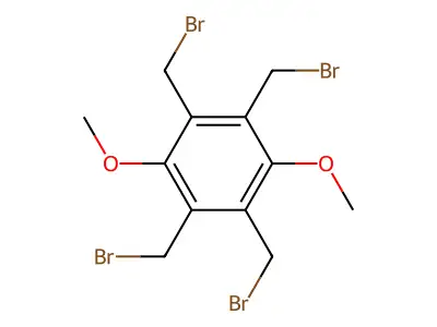 1,2,4,5-Tetrakis(bromomethyl)-3,6-dimethoxybenzene structure