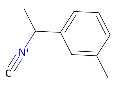 1-(1-Isocyanoethyl)-3-methylbenzene structure