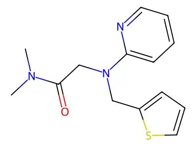 Acetamide, N,N-dimethyl-2-(2-pyridinyl(2-thienylmethyl)amino)- structure