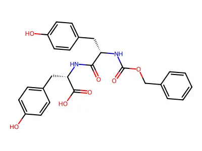 Cbz-DL-Tyr-DL-Tyr-OH structure