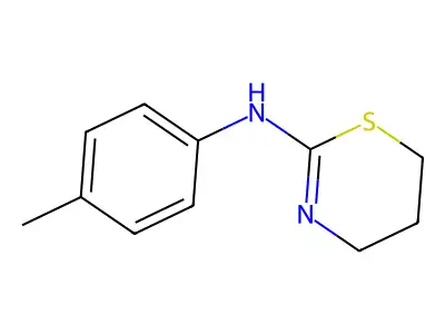 (5,6-Dihydro-4H-[1,3]thiazin-2-yl)-p-tolyl-amine structure