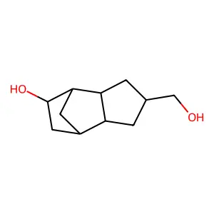 8-Hydroxy-4-hydroxymethyltricyclo(5.2.1.0 2,6)decane structure