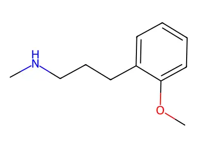 2-Methoxy-N-methyl-benzenepropanamine structure