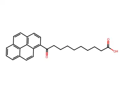 10-Oxo-10-pyren-1-yldecanoic acid structure