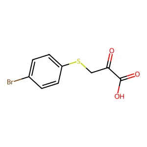 (4-Bromophenylsulfanyl)pyruvic acid structure