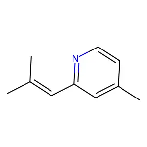 4-Methyl-2-(2-methylpropenyl)pyridine structure