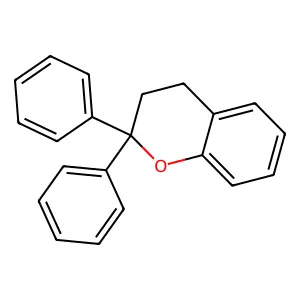 2H-1-Benzopyran, 3,4-dihydro-2,2-diphenyl- structure