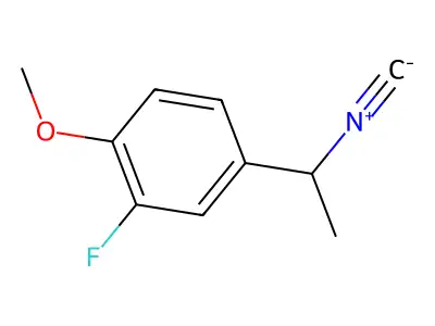 2-Fluoro-4-(1-isocyanoethyl)-1-methoxybenzene structure