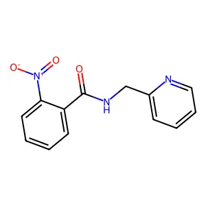 2-nitro-N-(pyridin-2-ylmethyl)benzamide structure