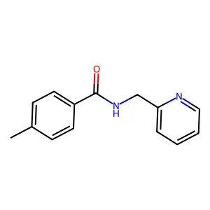 4-methyl-N-(pyridin-2-ylmethyl)benzamide structure