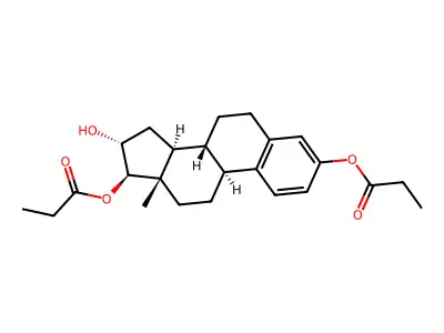 Estriol 3,17-dipropionate structure