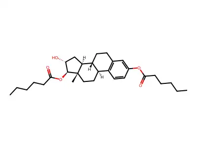 Estriol 3,17-dihexanoate structure