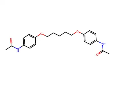 4',4''-(Pentamethylenedioxy)diacetanilide structure