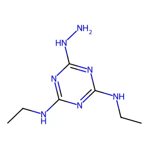 N~2~,N~4~-Diethyl-6-hydrazinyl-1,3,5-triazine-2,4-diamine structure