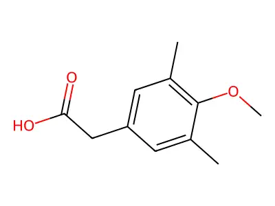 (4-Methoxy-3,5-dimethylphenyl)acetic acid structure
