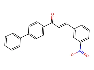 3-(3-Nitrophenyl)-1-(4-phenylphenyl)prop-2-en-1-one structure