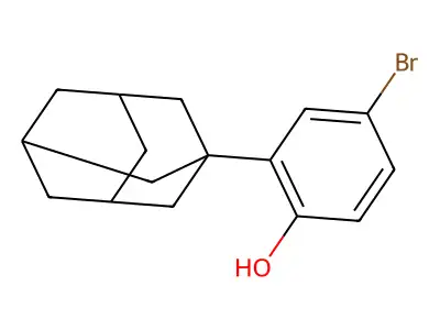 2-(1-Adamantyl)-4-bromophenol structure