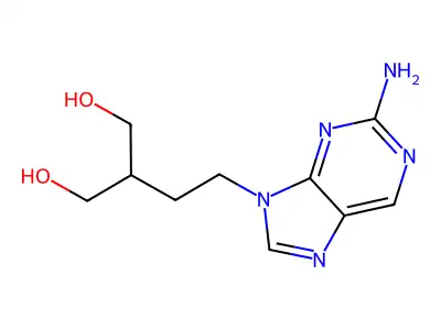 6-Deoxypenciclovir structure