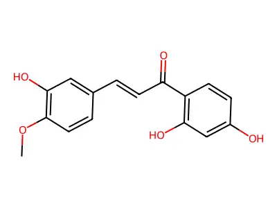 3,2',4'-Trihydroxy-4-methoxychalcone structure