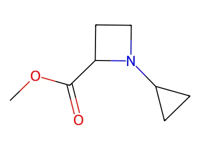 Methyl 1-cyclopropylazetidine-2-carboxylate structure