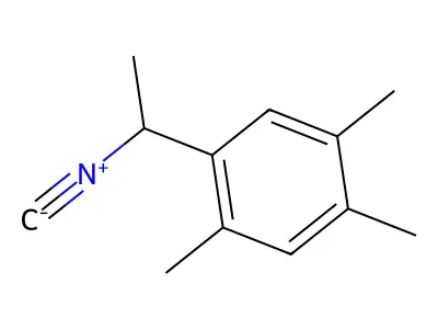 1-(1-Isocyanoethyl)-2,4,5-trimethylbenzene structure