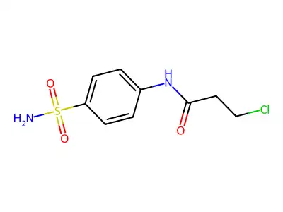 N-[4-(aminosulfonyl)phenyl]-3-chloropropanamide structure