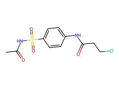 N-(4-[(Acetylamino)sulfonyl]phenyl)-3-chloropropanamide structure