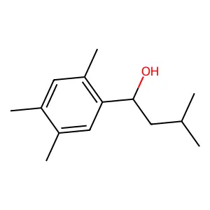 3-Methyl-1-(2,4,5-trimethylphenyl)butan-1-ol structure