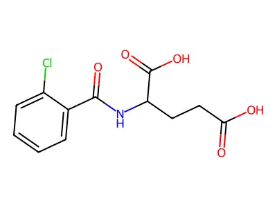 N-(2-Chlorobenzoyl)glutamic acid structure
