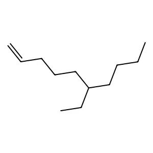 1-Decene, 6-ethyl structure