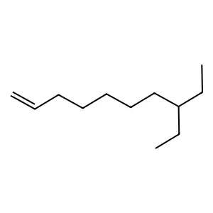 1-Decene, 8-ethyl structure