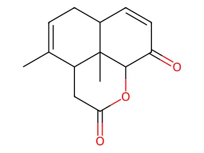 4,9b-dimethyl-3,3a,6,6a,9a,9b-hexahydrobenzo[de]chromene-2,9-dione structure