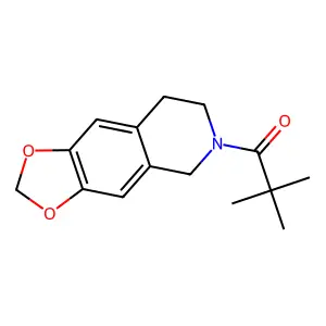 1-(7,8-Dihydro-5H-[1,3]dioxolo[4,5-g]isoquinolin-6-yl)-2,2-dimethyl-propan-1-one structure