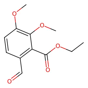 Benzoic acid, 6-formyl-2,3-dimethoxy-, ethyl ester structure