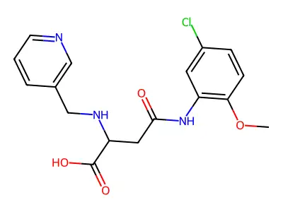 4-(5-Chloro-2-methoxyanilino)-4-oxo-2-(pyridin-3-ylmethylamino)butanoic acid structure