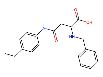 2-(Benzylamino)-4-(4-ethylanilino)-4-oxobutanoic acid structure