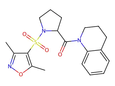 3,4-dihydroquinolin-1(2H)-yl{1-[(3,5-dimethyl-1,2-oxazol-4-yl)sulfonyl]pyrrolidin-2-yl}methanone structure