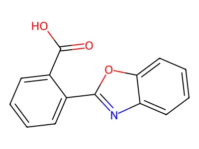 2-(2-Benzoxazolyl)benzoic acid structure