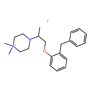 Piperazinium, 4-(1-((2-benzylphenoxy)methyl)ethyl)-1,1-dimethyl-, iodide structure