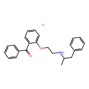 Benzophenone, 2-(2-((alpha-methylphenethyl)amino)ethoxy)-, hydrochloride structure