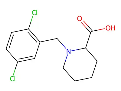1-(2,5-Dichlorobenzyl)piperidine-2-carboxylic acid structure