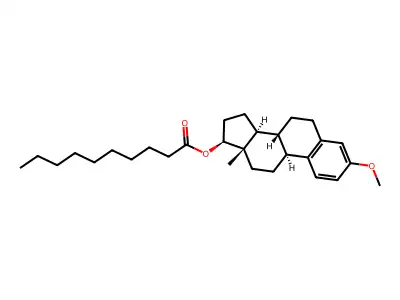 3,17I(2)-Estradiol-3-methylether-17-decanoate structure
