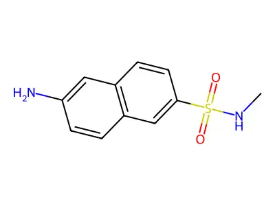 2-Naphthalenesulfonamide, 6-amino-N-methyl- structure