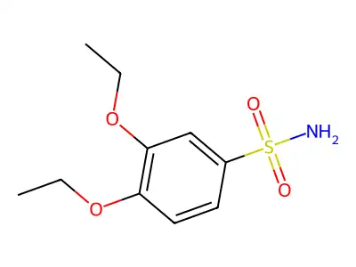 3,4-Diethoxybenzene-1-sulfonamide structure