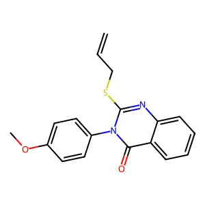 3-(4-Methoxyphenyl)-2-prop-2-enylsulfanylquinazolin-4-one structure