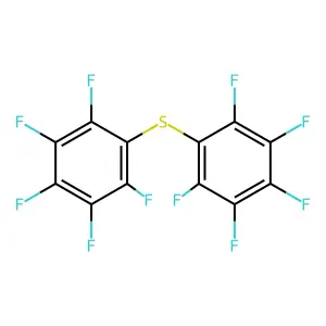 Bis(2,3,4,5,6-pentafluorophenyl) sulphide structure